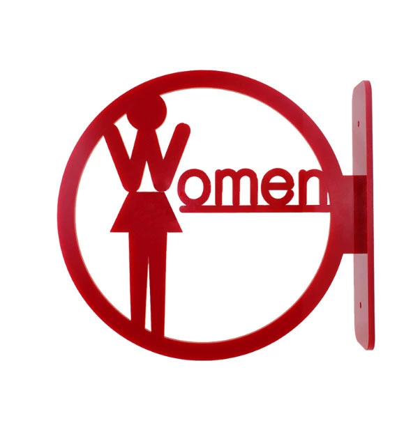 Вывеска для ванной комнаты, вывеска для туалета, мужская и женская инструкция для туалета, акриловое 3D напоминание с боковым креплением