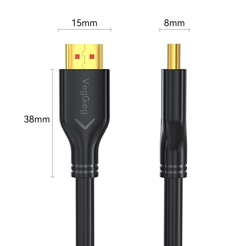 HDMI 2.0 кабель высокого разрешения 4K для компьютера/ноутбука/PS5, подключение к монитору/проектору, HDMI видеокабель