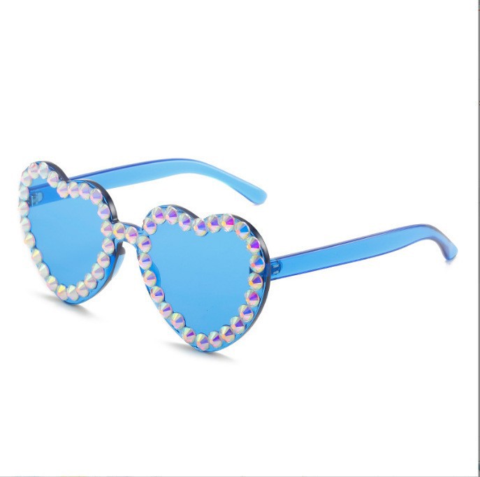 19g Weight Frameless Glasses Structure Sunglasses Classification UV400 Protection, Acrylic Lens Material Polygon Glasses Style Outdoor, Travel Occasion Heart Shape Pattern Women's Gender Simple Style, Classic Style Style Simple Style Classic Style Heart Shape UV400 Protection Acrylic Polygon Frameless Women's Sunglasses 12