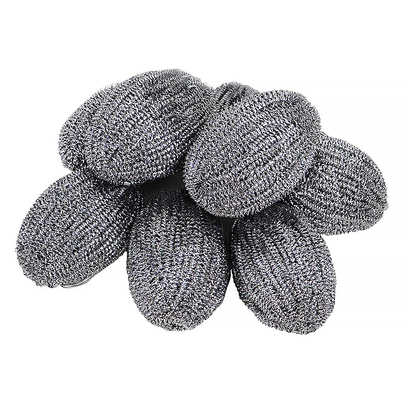 Bolas de alambre de acero con cuerda, lavavajillas de acero inoxidable, bolas de limpieza de alambre de acero, cocina, comedor, bola de alambre de melón sin seda