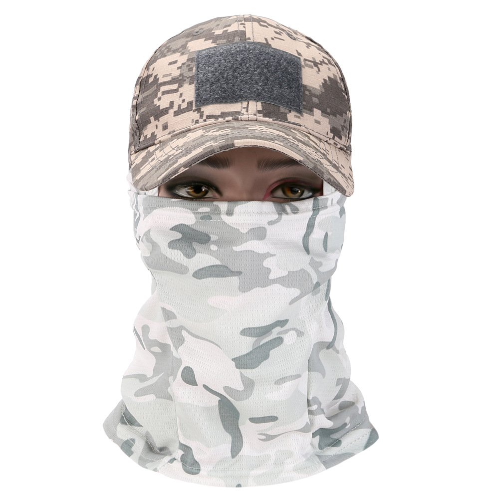 Gorra de béisbol, máscara, gorra de una pieza, deportes al aire libre, montañismo, camping, pesca, protector solar, gorras de cara completa, gorras tácticas