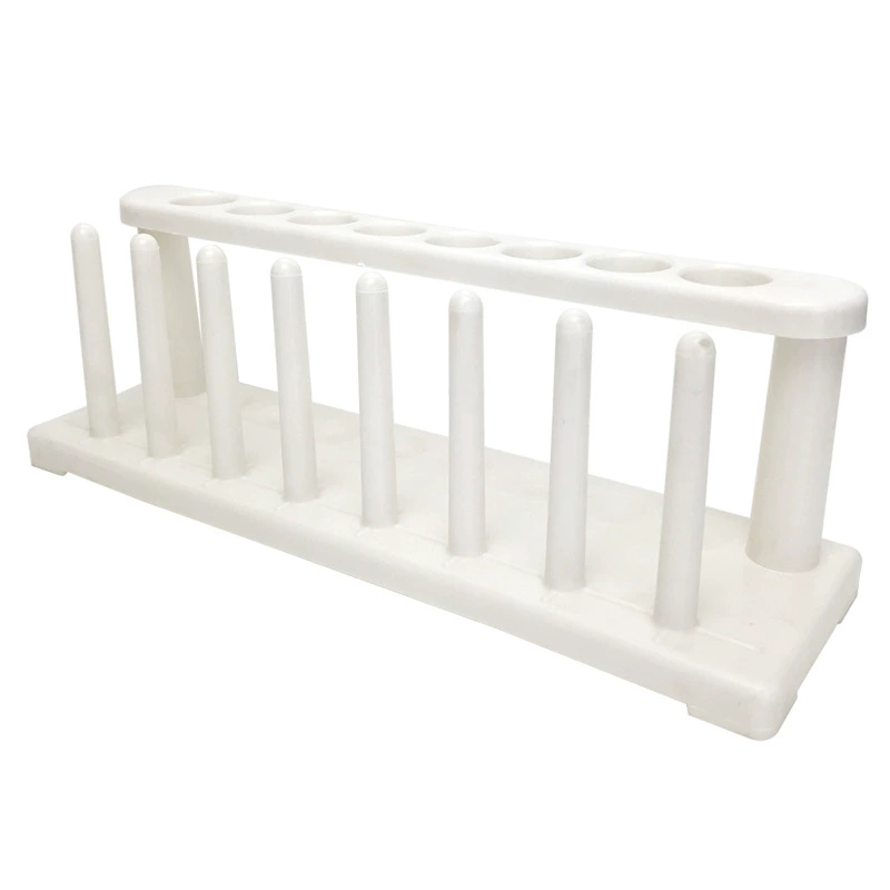 Пластиковый испытательный шкаф трубы 8 отверстий ПП материальный и химический эксперимент Испытательная Труба колориметрическая стойка 8 отверстий диаметр колонки 20 мм