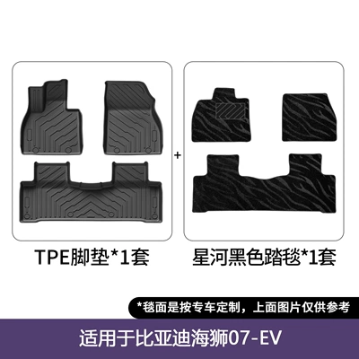 Tpe Trunk Mats Wholesale, Modelə uyğun ayaqaltı - byd-hiace-07-ev-double-layer-floor-mats-galaxy-blanket