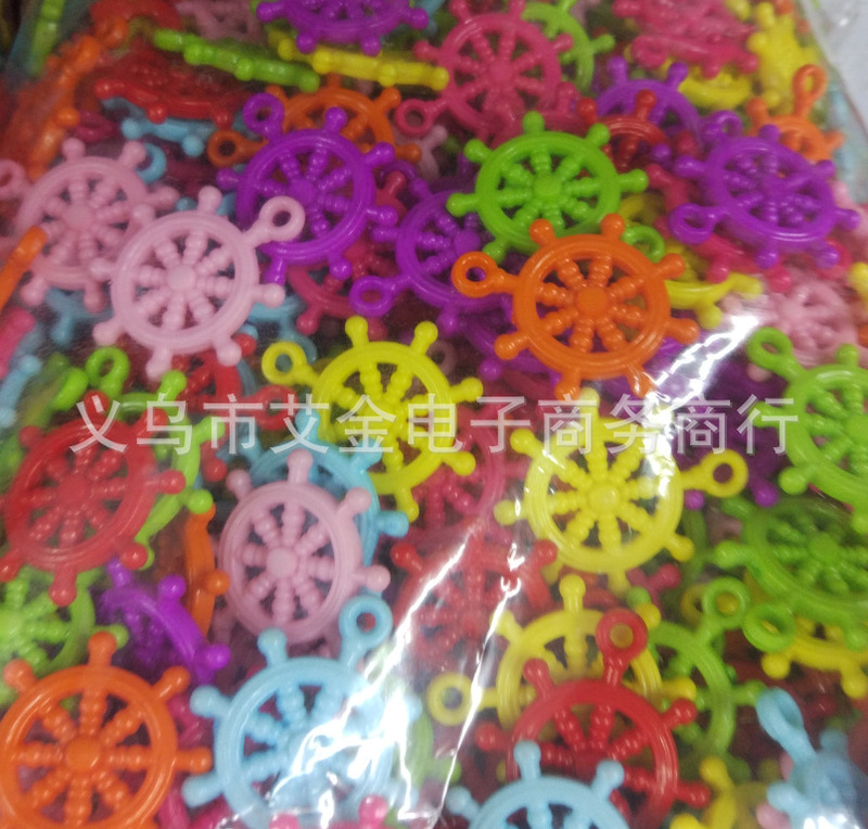 国境を越えた実色の花動物アクリル吊り珠散珠DIY手作りブレスレットビーズアクセサリー|undefined