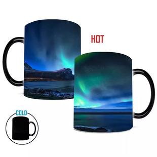 Новый Aurora Borealis арктика свет восприятие температура кружка цвет чемпионов керамика кофе воды Кубок Кружка
