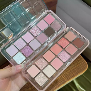 Capel Fruit and Vegetable Twelve Color Eyeshadow Palette Pearlescent Matte Glitter European and American Style Pitaya Powder Ink Palette Hot Girl Makeup