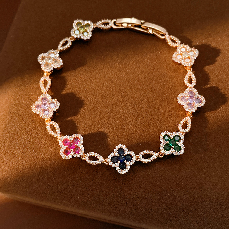 Pulsera - oro - color (chapado en oro real)