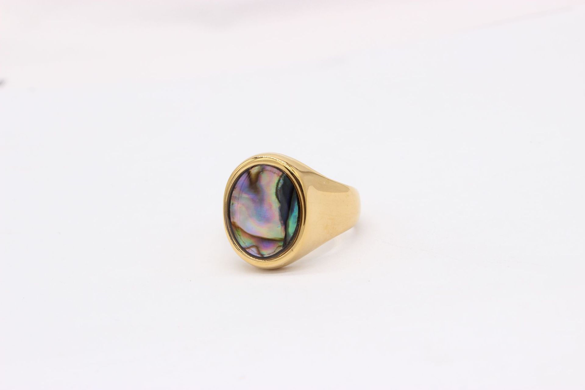 Titanium Steel Material Geometric Pattern Unisex Gender Punk Simple Style Geometric Titanium Steel Unisex Rings