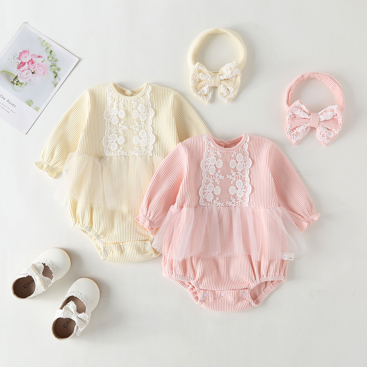 Casual Classic Style Solid Color Cotton Baby Rompers display picture 13