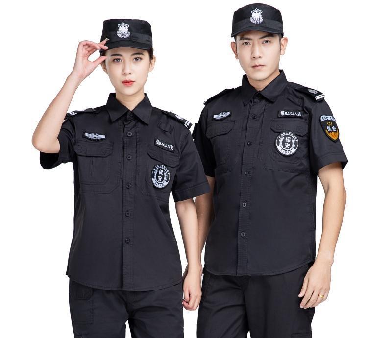 警備作業服 春秋スーツ 財産勤務長袖警備服 夏半袖スーツ 速乾性|undefined