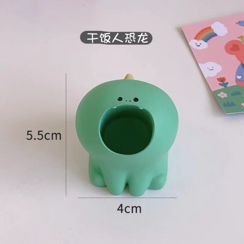 日系オフィスのデスクトップにかわいいおしゃぶり猫筆立て学生文房具化粧ブラシ口紅収納ケース|undefined