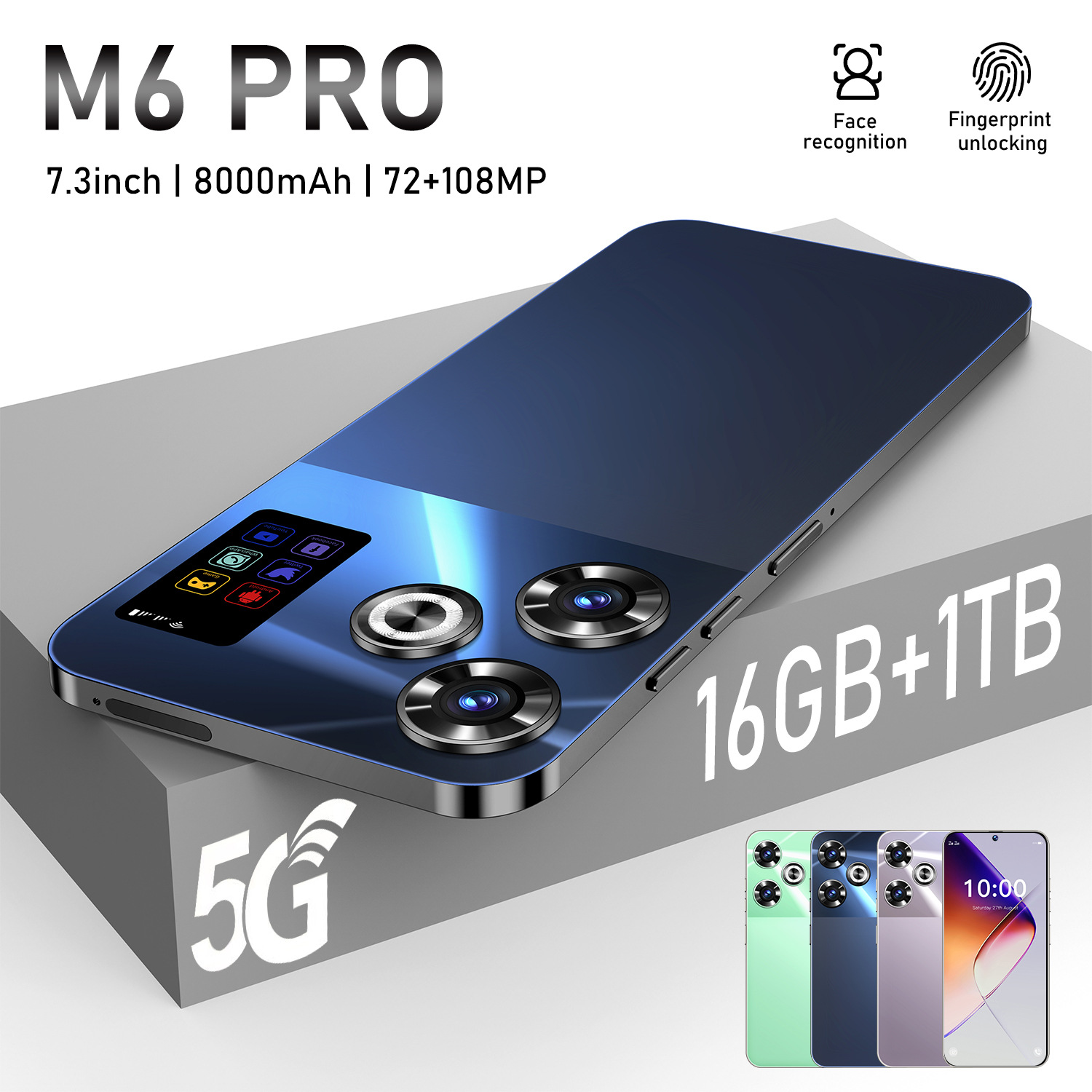 新款热销手机M6 PRO 安卓手机16+1T手机现货价