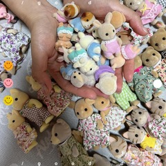 Senbei 子供動物家族人形セット子羊ままごとかわいい手作り装飾品人形卸売