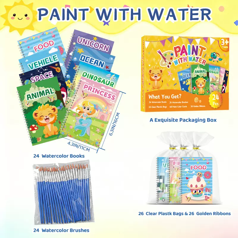 亚马逊爆款儿童启蒙图画本TEMU热销卡通涂色线圈本学生临摹练习本