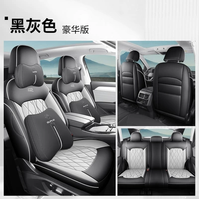 Touring Seat Cover Full Package: Modelə uyğun (Original) oturacaq örtükləri - yf-deluxe-edition-black-gray-all-inclusive-23-24-volkswagen-tour