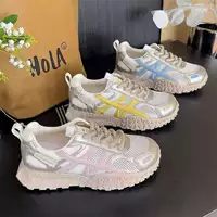Летние новые модные повседневные кроссовки Forrest Gump 2025 года, дышащие, спортивные, лёгкие, на толстой подошве, для морального тренинга.