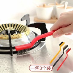 【Same Item】Set of 3 Gas Stove Cleaning Brushes Household Kitchen Multi-Function Cleaning Tools Copper Wire Stove Top