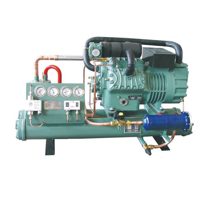 金豪厂家直销 中低温比泽尔双极水冷机组 冷冻机组 冷库冷却设备