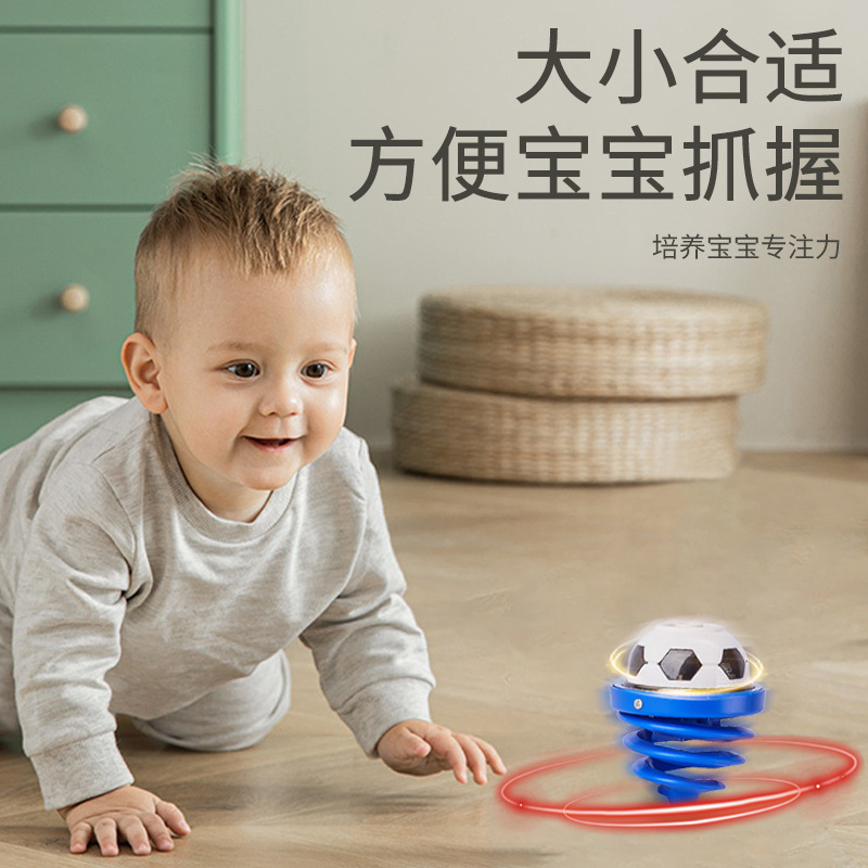 子供の発光のおもちゃの照明の音楽のジャイロは回転します。|undefined