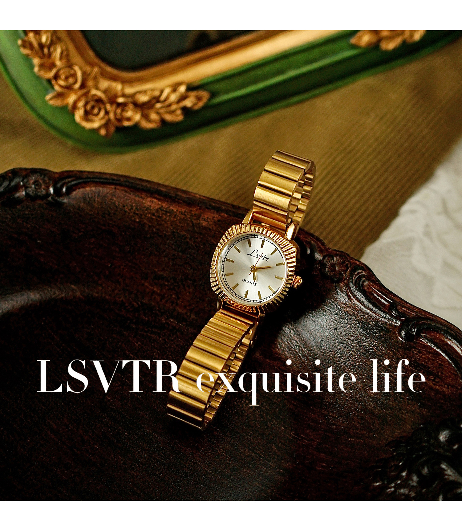 Simple Style Classic Style Solid Color Healing Crystals Rings Quartz Watch Women's Watches display picture 3