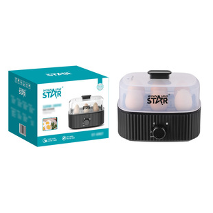Winningstar Cross-Border Kitchen Household 300W Three-Speed Timing Portable Mini Breakfast Food-Grade Egg Steamer