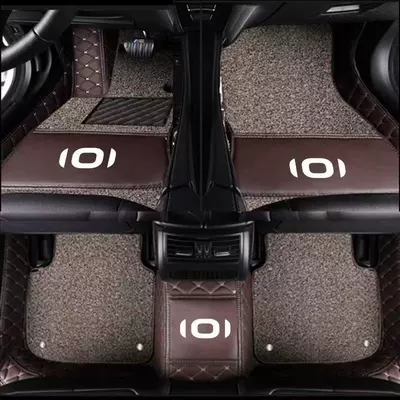 coverage car floor mats, Modelə uyğun ayaqaltı - qiyuan-a05-double-layer-coffee-color-beige-coffee-color-silk-loop