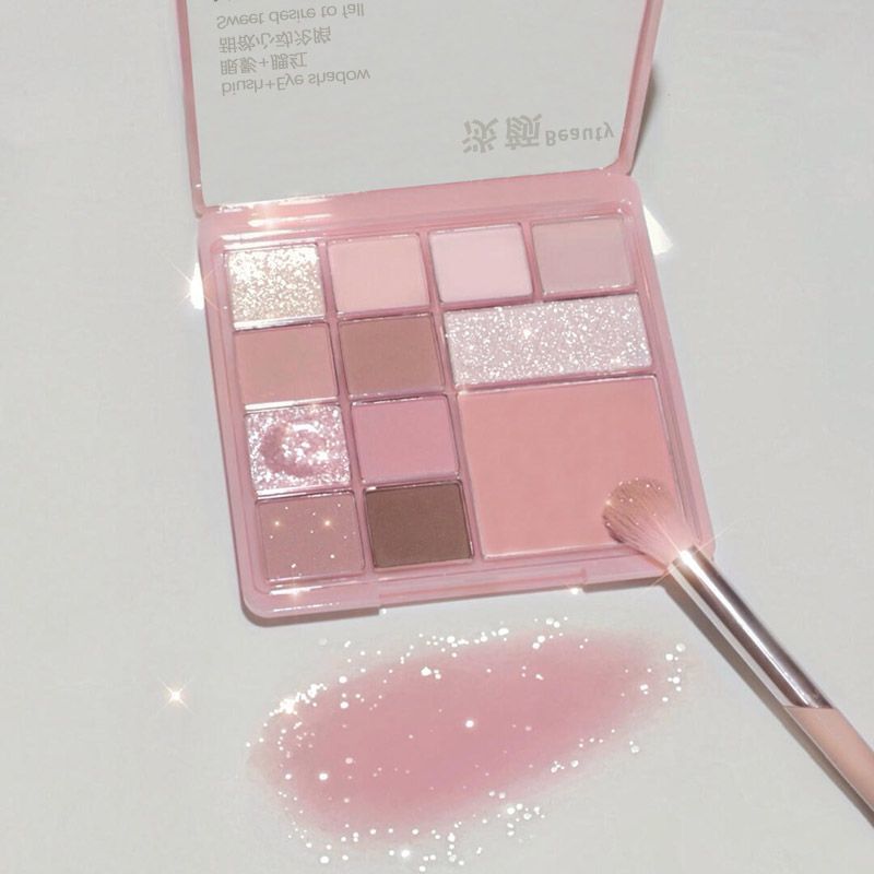 Free Shipping~ First Love Rose Milk Tea Matte Pearlescent Earth Tone Eyeshadow Highlighter Natural Look Blush Affordable Price Free Shipping~ First Love Rose Milk Tea Matte Pearlescent Earth Tone Eyeshadow Highlighter Natural Look Blush Affordable Price