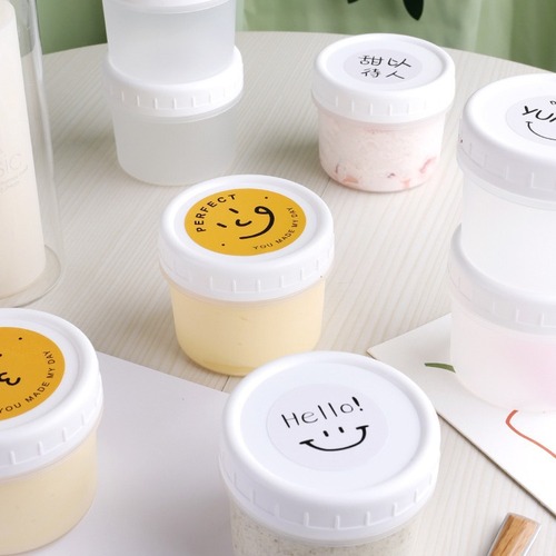 Dudu Can Pudding Cup Ice Cream Box Dessert Packaging Box Sour Milk Tea Ice Cream Covered Disposable Cup