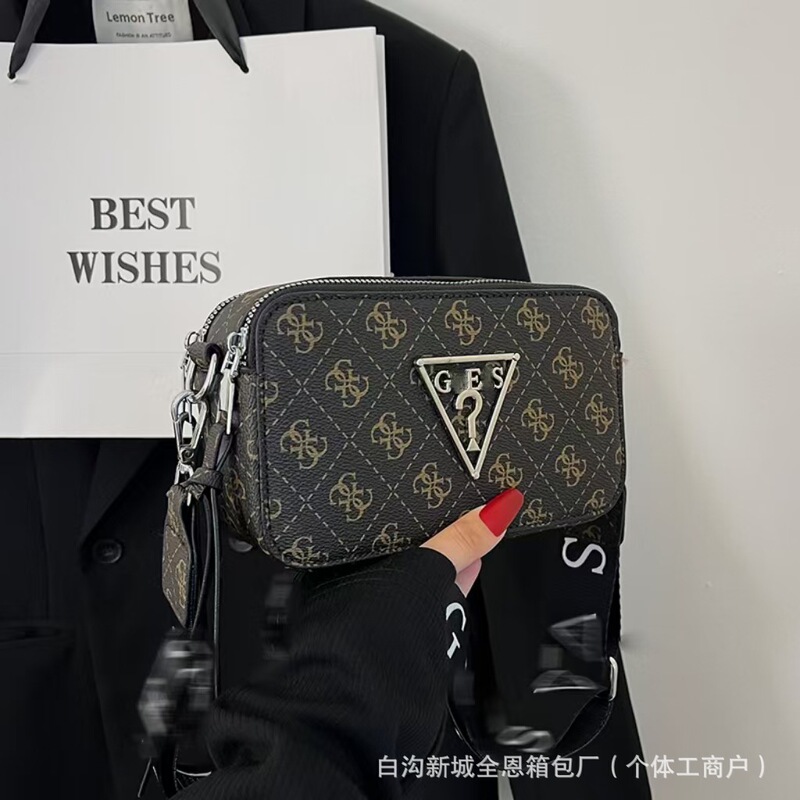 热销爆款跨境复古相机包女新款欧美复古印花休闲质感单肩斜挎包包|undefined