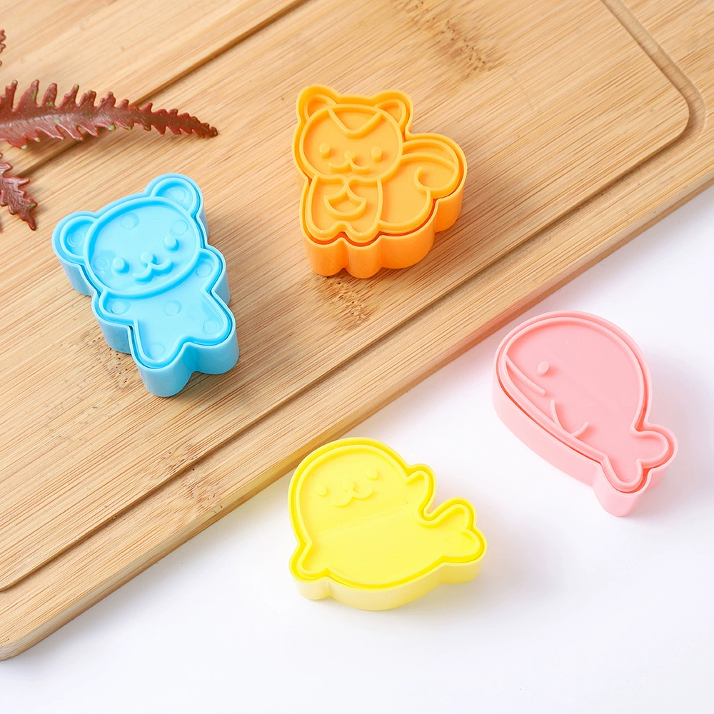 Mini cute animal sandwiches children's bento biscuits mold wholesale low -cost rice ball sushi baking tool