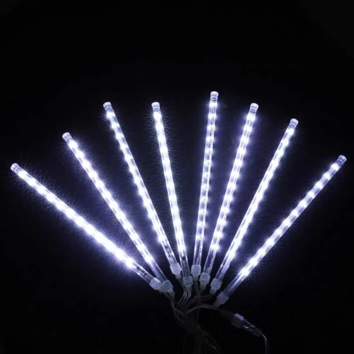 Luz colgante al aire libre Meteor ducha Luz de vacaciones luz de color luz impermeable Navidad colgante luz LED meteorito ducha luz cadena energía solar