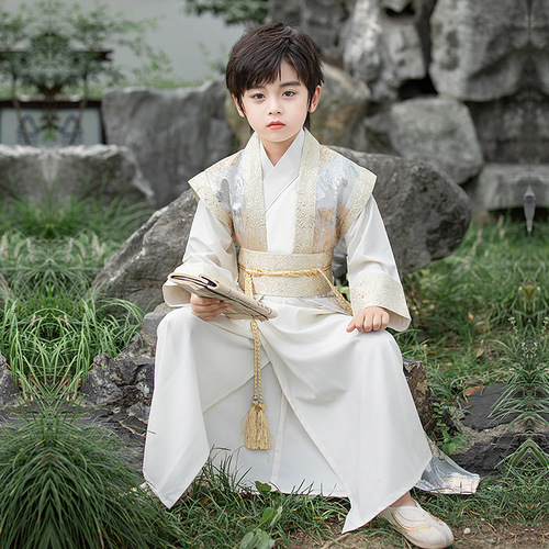 2024 Spring and Autumn New Boys' Hanfu Chinese Style Senior Children's Year of the Dragon Costumes Knight Chinese Performance Costumes Wholesale