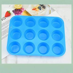 12 Even Egg Tart 405 Cake Silicone Mold Jelly Egg Tart Bread Mold Baking Tool