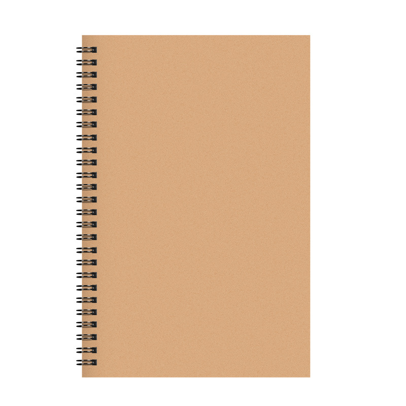 Cuaderno espiral B5 Sijin — tapa kraft, 60 hojas gruesas, diseño simple, venta directa de fábrica para estudiantes