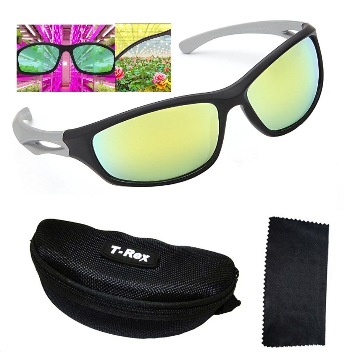 生长灯全光谱适用于室内植物蔬菜花卉日落 LED防护眼镜 UV护目镜