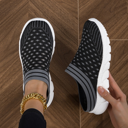 Soft Sole Clogs Knitted Soft Sole Women's Platform Slip