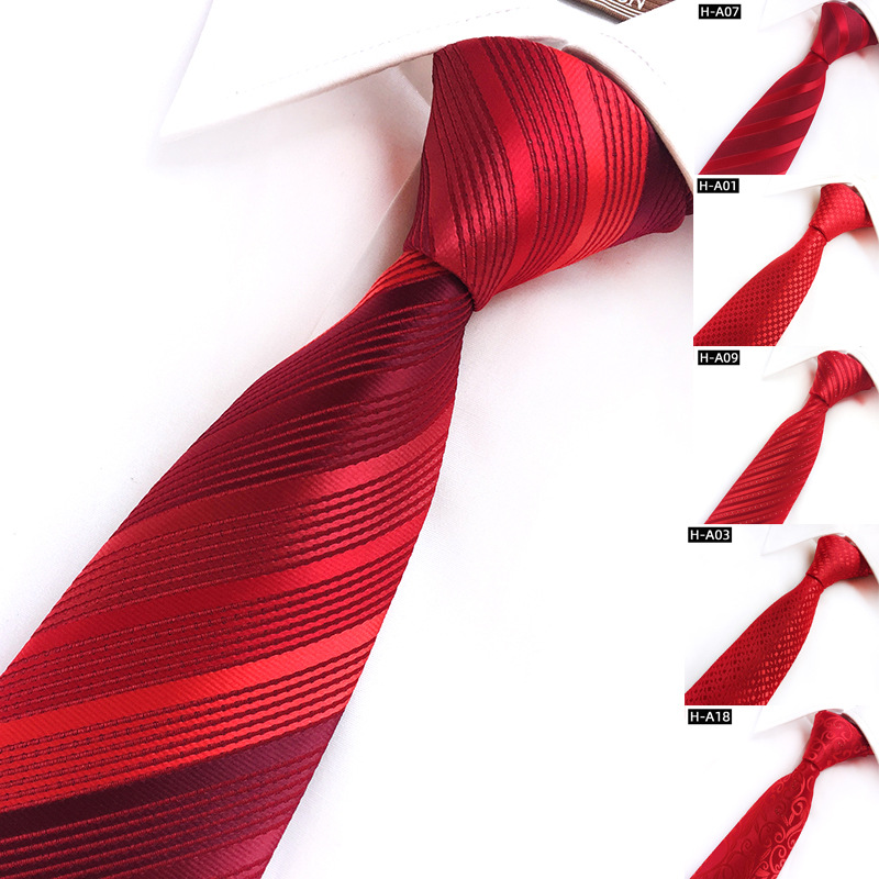 Manufacturer sells anniversary red celebration tie performance tie wedding tie