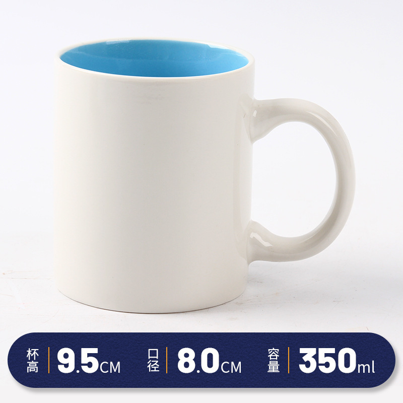 La taza de cerámica se puede fijar con el logotipo, la oficina, el hogar, la taza de café, la publicidad, el regalo del festival creativo, la taza del marcador de color