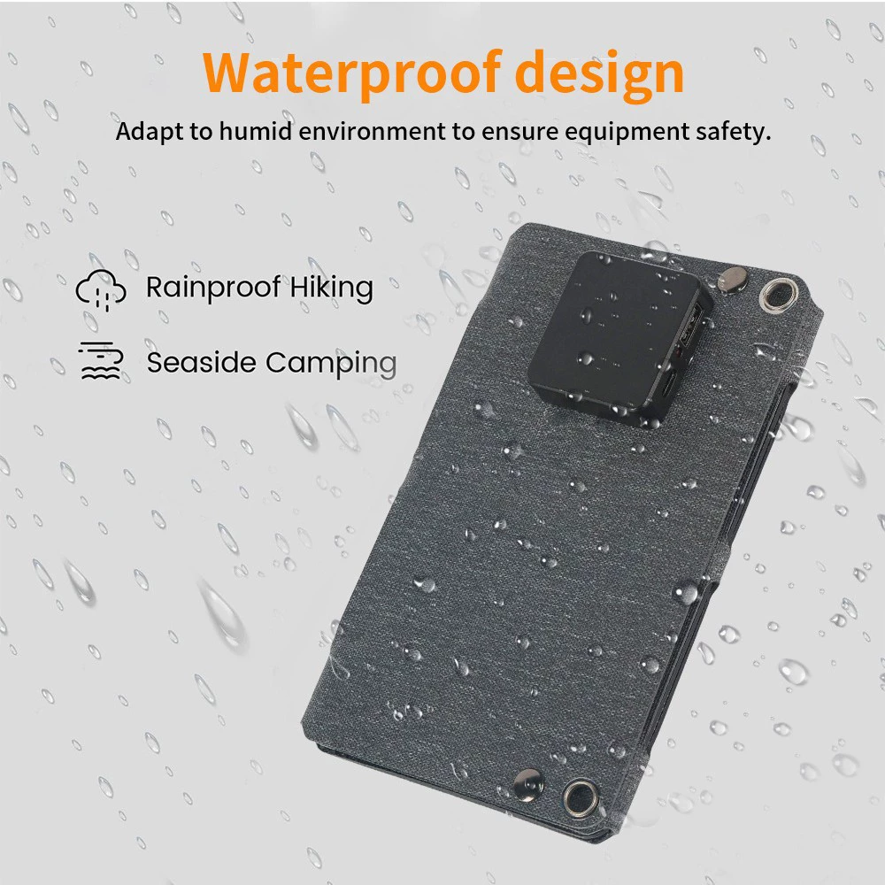 Складная солнечная панель ETFE-10W-4F, 10 Вт портативное фотоэлектрическое зарядное, лёгкая складная конструкция