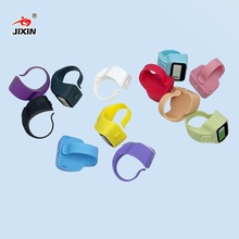 戒指式计数器 带LED灯 迷你便携电子计数器 人流量点数器8016夜光