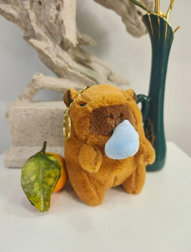 갈색 콧물 카피바라 (당길 수 있음)