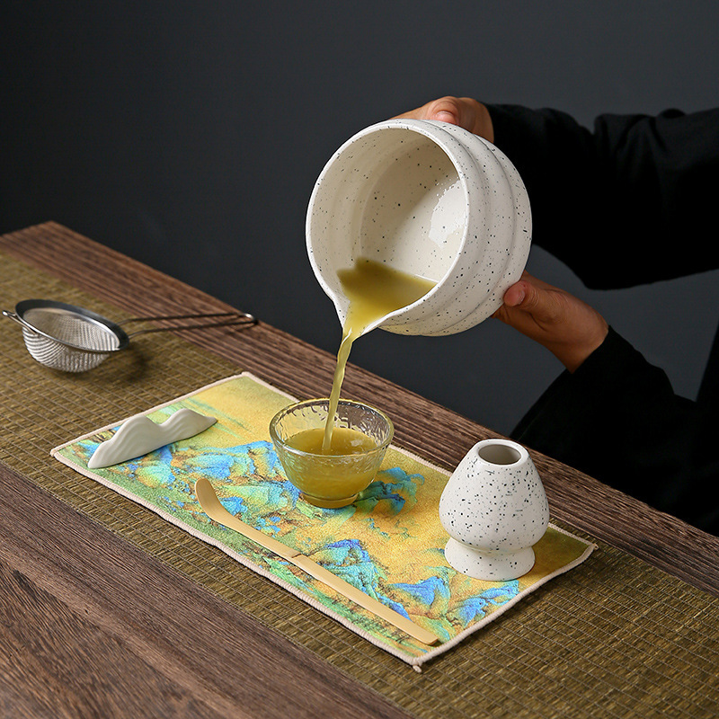 抹茶碗打抹茶宋代点茶工具陶瓷茶筅立搅拌器日式竹抹茶刷茶筅套装|undefined