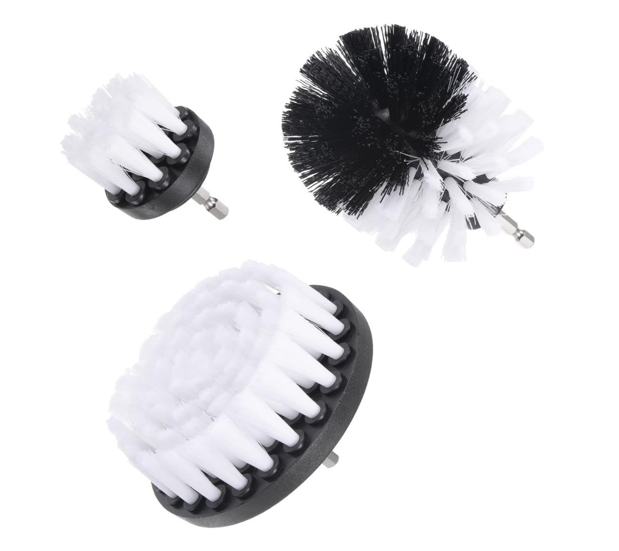 Cepillo de limpieza eléctrica transfronteriza taladro eléctrico 3 piezas conjunto de cepillo multifuncional cocina baño cepillo de suelo de azulejos para automóviles