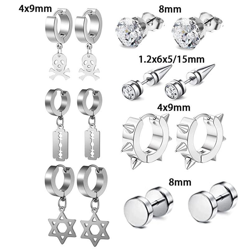 16G labret stud size and finish detail