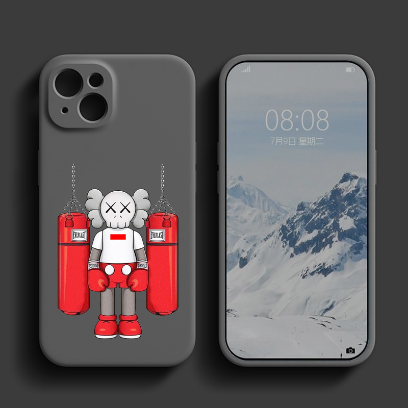 Tendencia K oso iPhone16 Apple 14/13/15promax funda para teléfono 11 silicona 12 mate xs7/8P