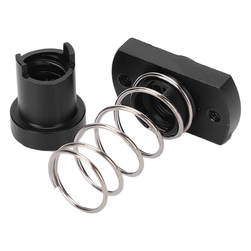 Гайка POM для 3D-принтера T8, латунные аксессуары для устранения зазора и возврата с пружинной беззвучной гайкой Saigang