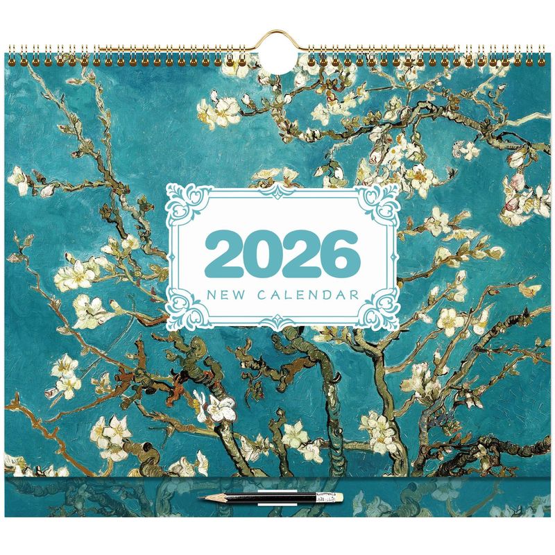 2026外贸挂历跨境英文挂墙日历亚马逊月历海外月计划表日程本定制|undefined