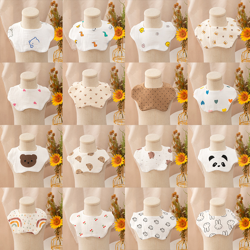 Verano insinswind 360 grados pétalos delvisto toallas de saliva recién nacidos bebés clase A algodón 6 capas de gaza delvisto bebé