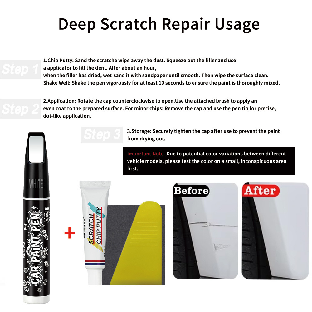 Prepinfoam-P39 Touch-Up Pen for Automobiles, Cross-Border Special Paint Pen to Remove Scratches, Repair Car Paint and Refurbish