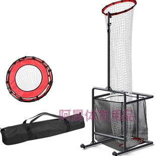 Adjustable Volleyball Practice Net with Removable Ball Collection, Suitable for Spiking and Passing Training, with Wheels